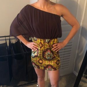 Judith March one shoulder dress